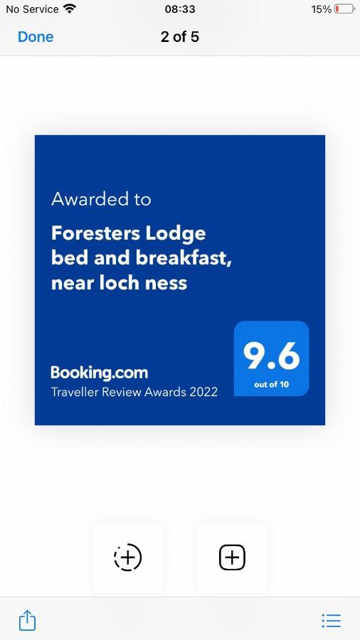 Foresters Lodge Bed And Breakfast, Near Loch Ness Inverfarigaig Extérieur photo